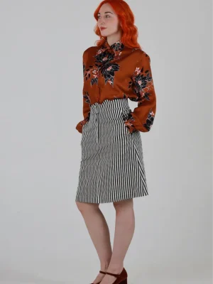 Anthony Shirt in Brown Floral Print