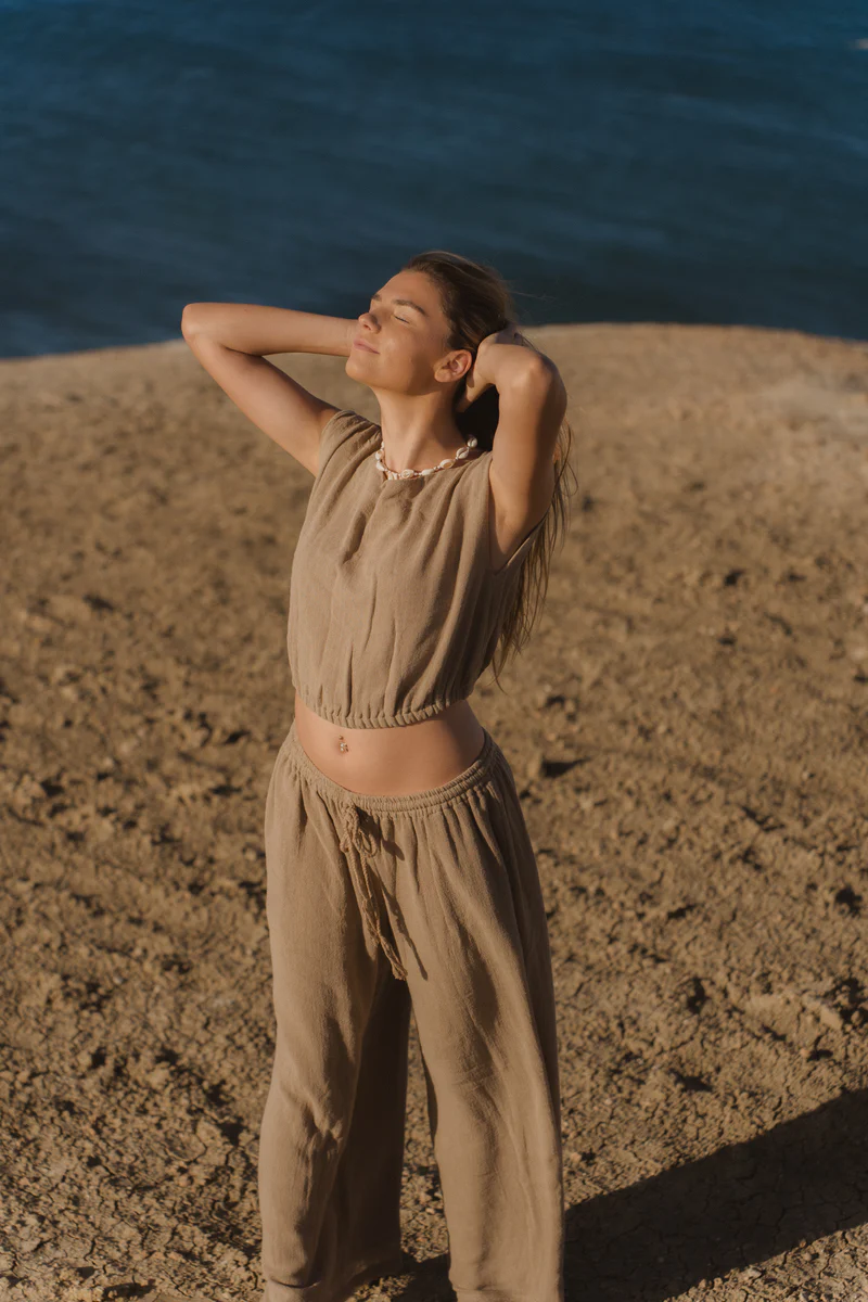 Mila Top - Taupe - Image 4