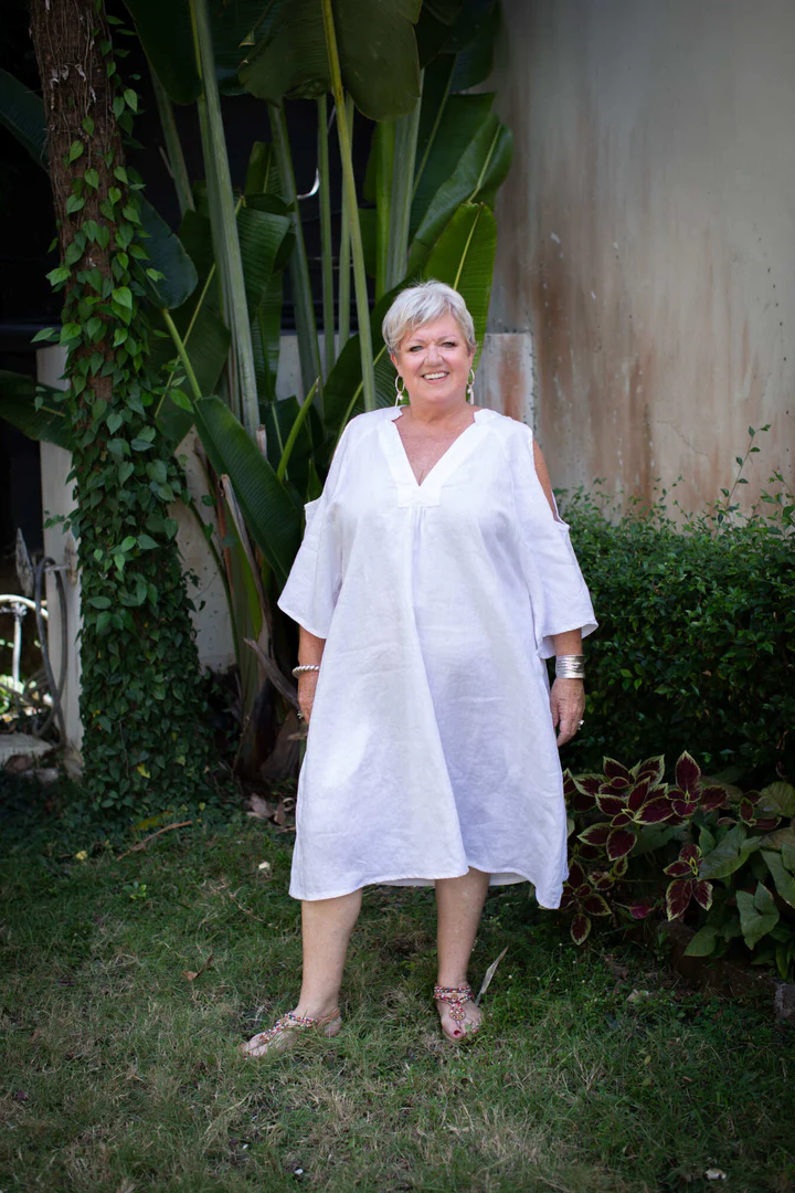 Boho Breeze Linen Dress - Image 4