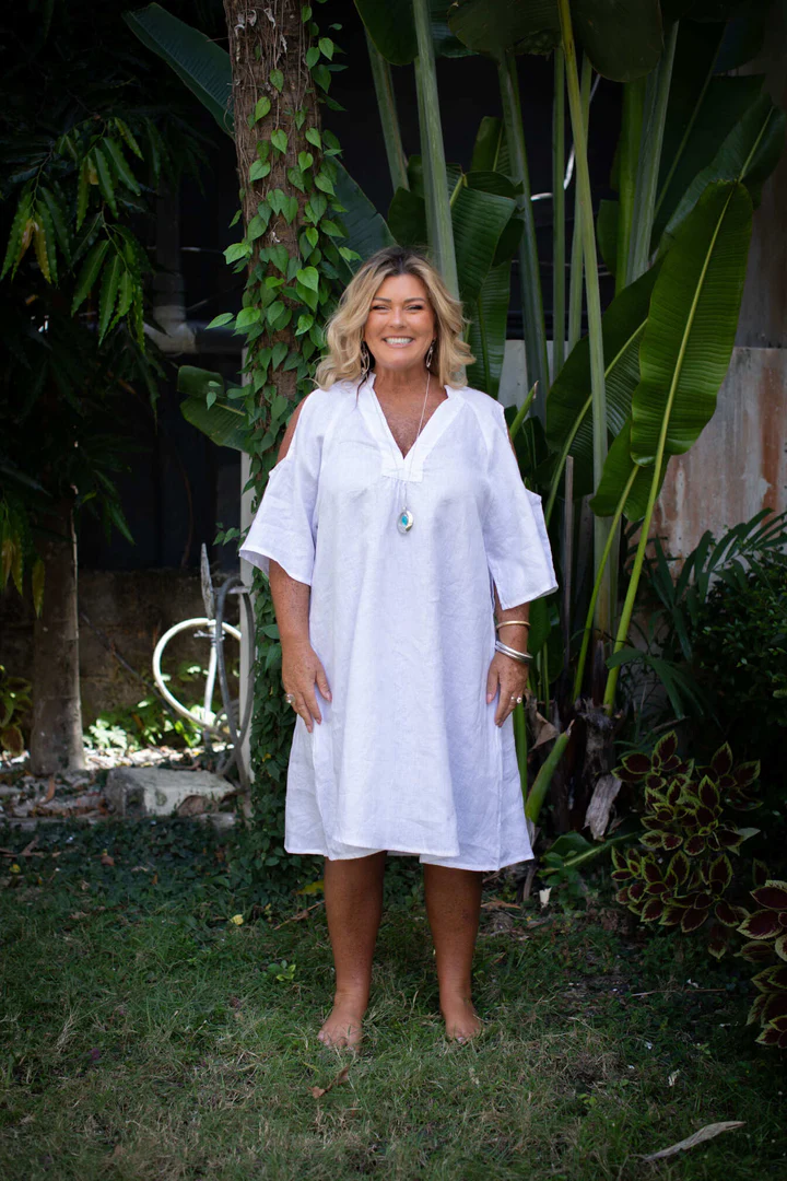 Boho Breeze Linen Dress - Image 2