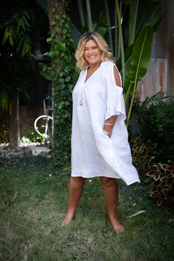 Boho Breeze Linen Dress - Image 5