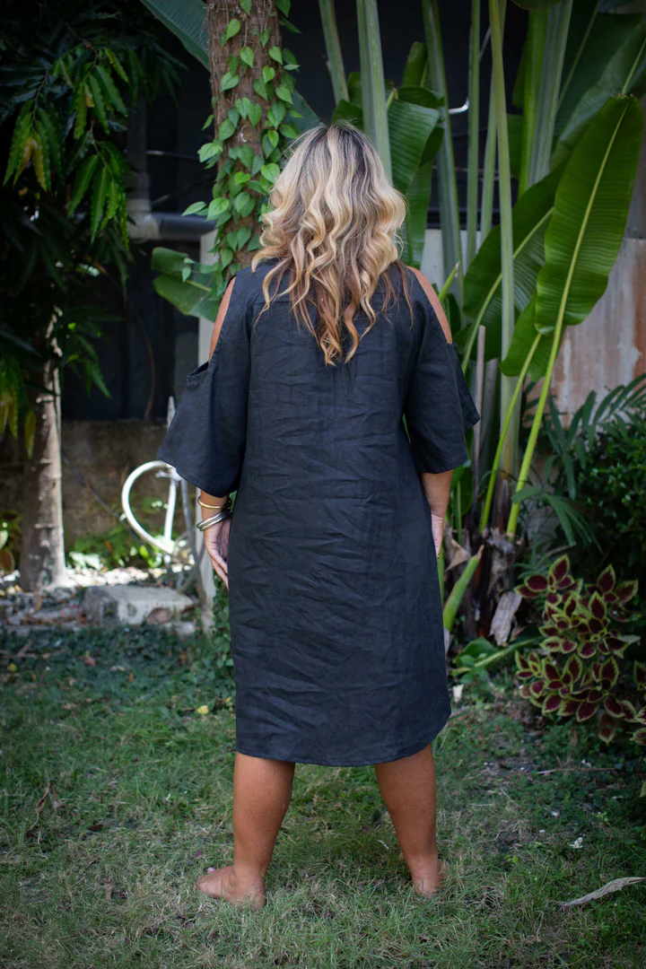 Boho Breeze Linen Dress - Image 8