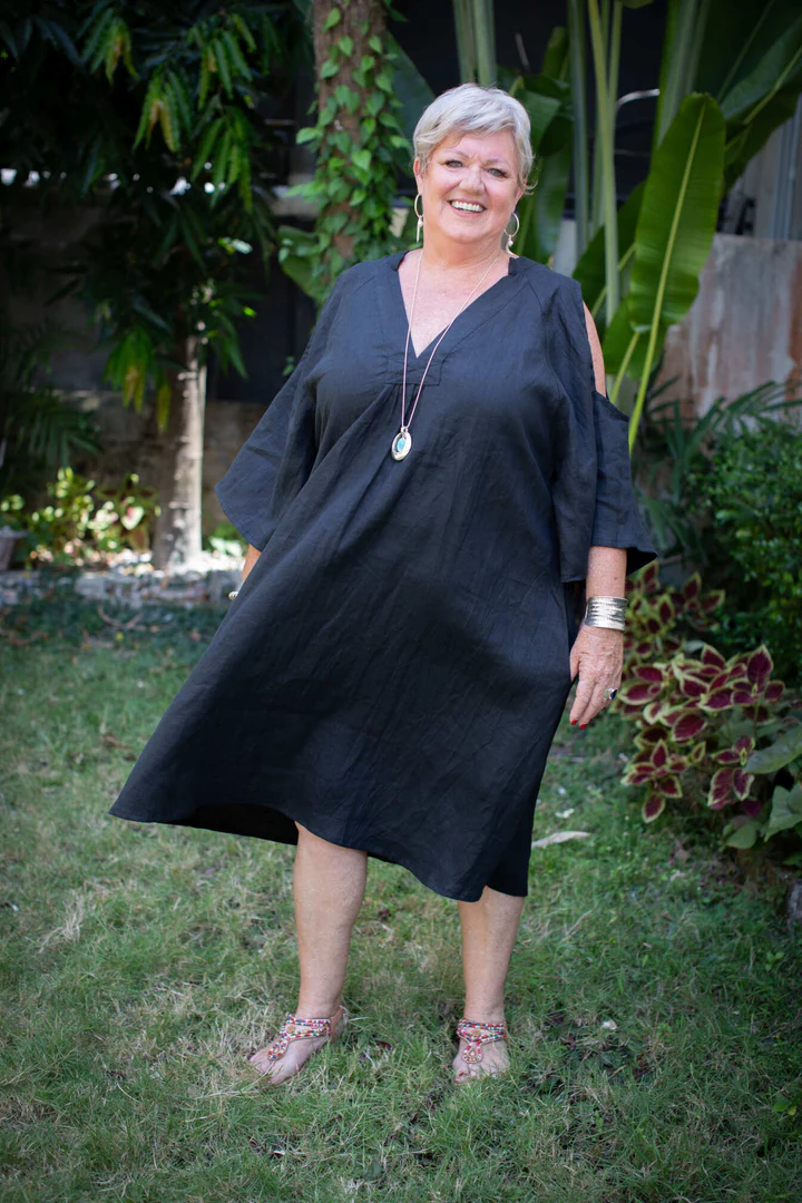 Boho Breeze Linen Dress - Image 6