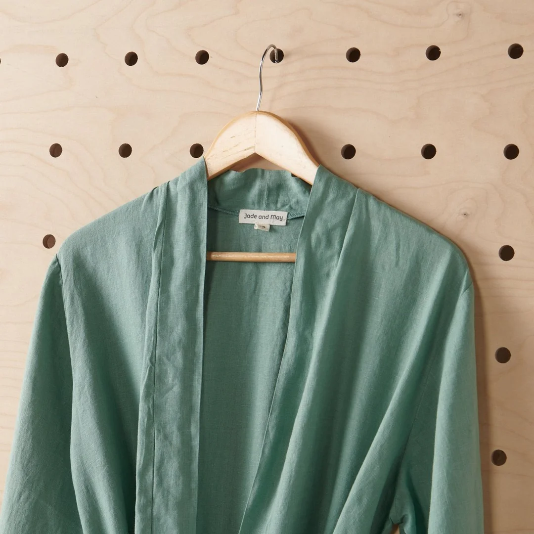 Linen Bathrobe (Long) - Image 7