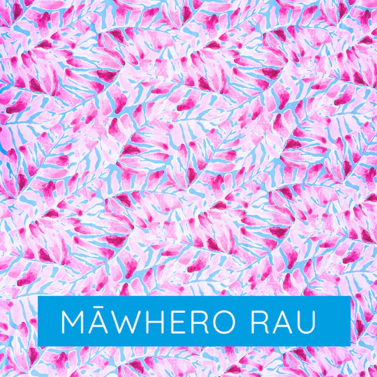 Mawhero Rau (Pink Fronds) - Short - Image 3