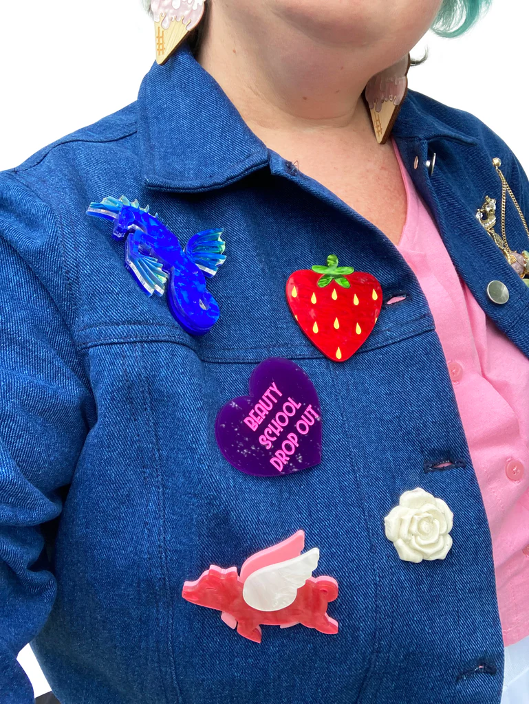 Cropped Denim Jacket - Image 7