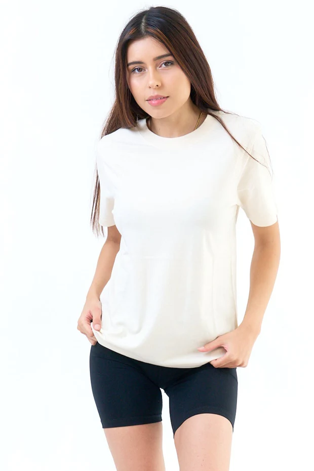 Organic Cotton Classic Crew Neck Tee for Women - Image 3