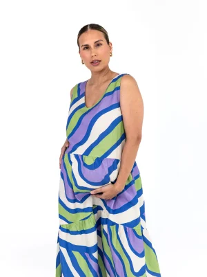 Harper Maternity Dress - Purple