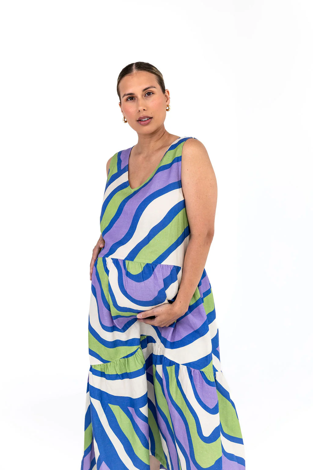 Harper Maternity Dress - Purple