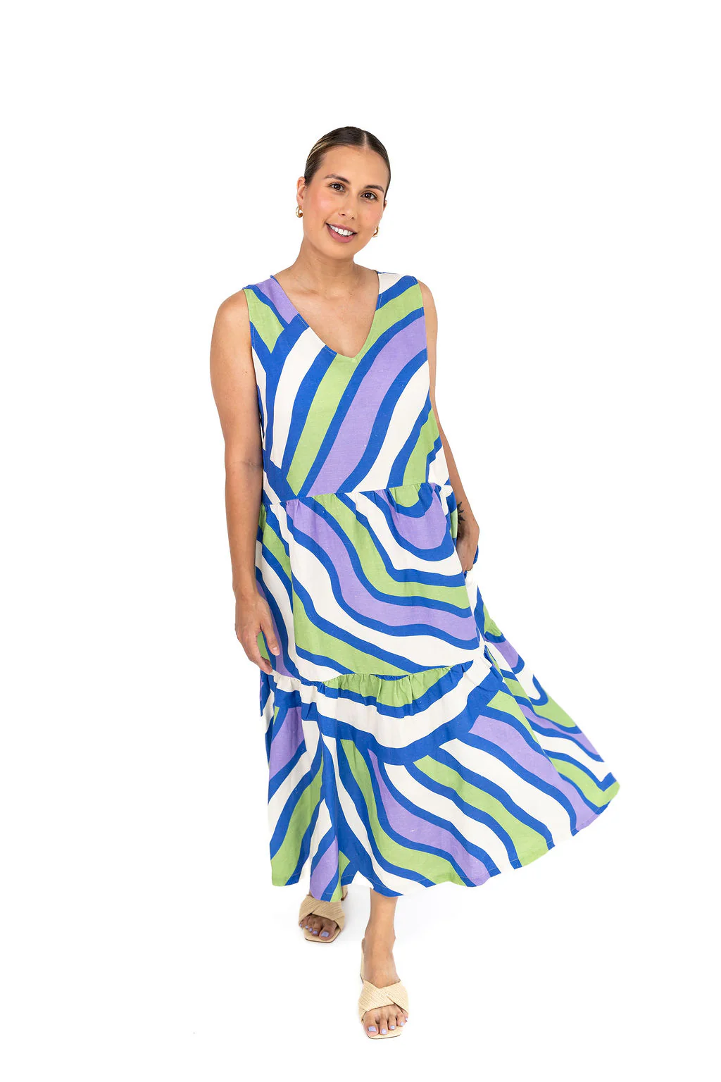 Harper Maternity Dress - Purple - Image 4