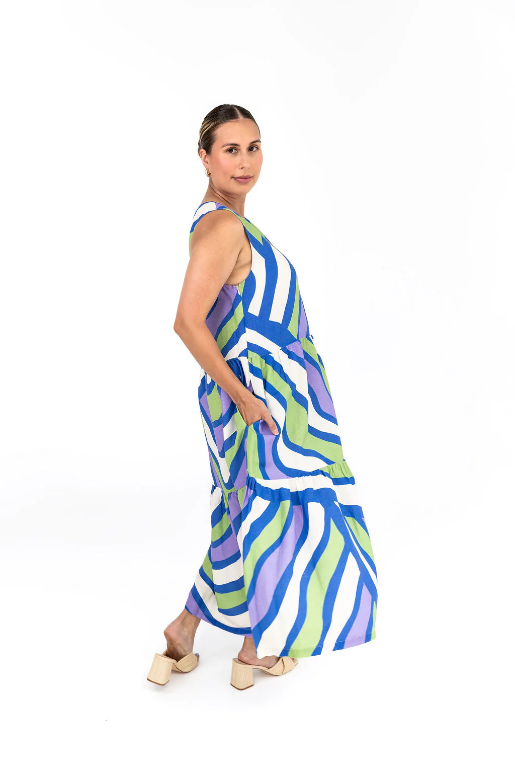 Harper Maternity Dress - Purple - Image 5