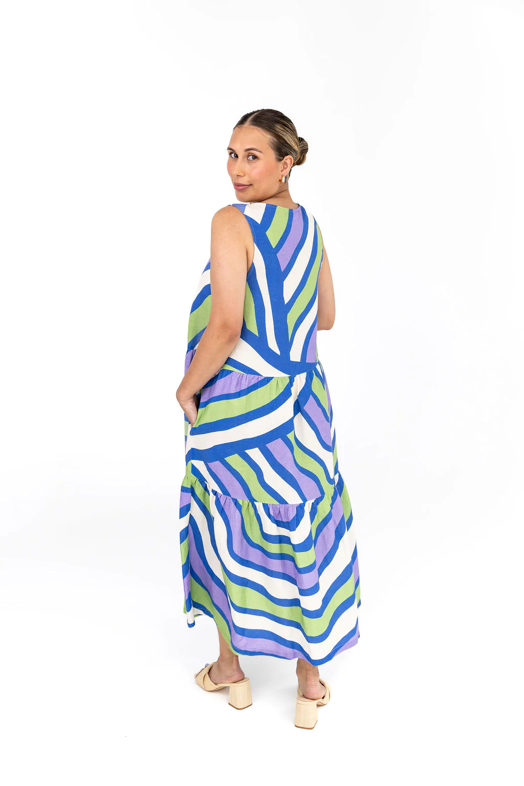 Harper Maternity Dress - Purple - Image 6