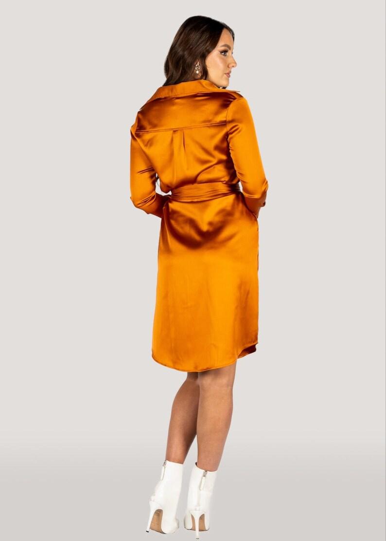 "Jackie" Trench Coat Dress - Image 4