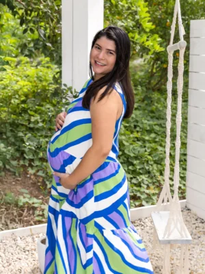 Harper Maternity Dress - Purple