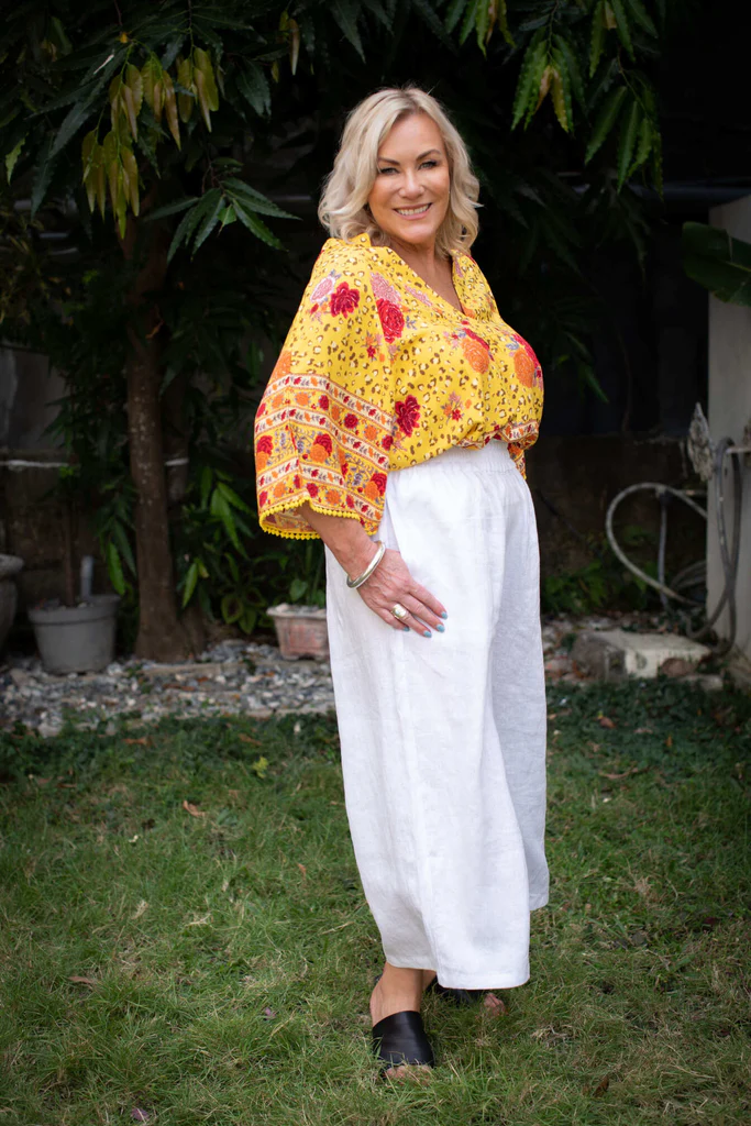 Wide Leg Linen Pants