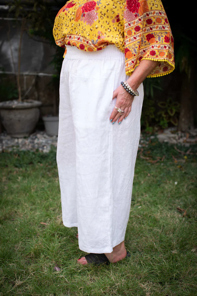 Wide Leg Linen Pants