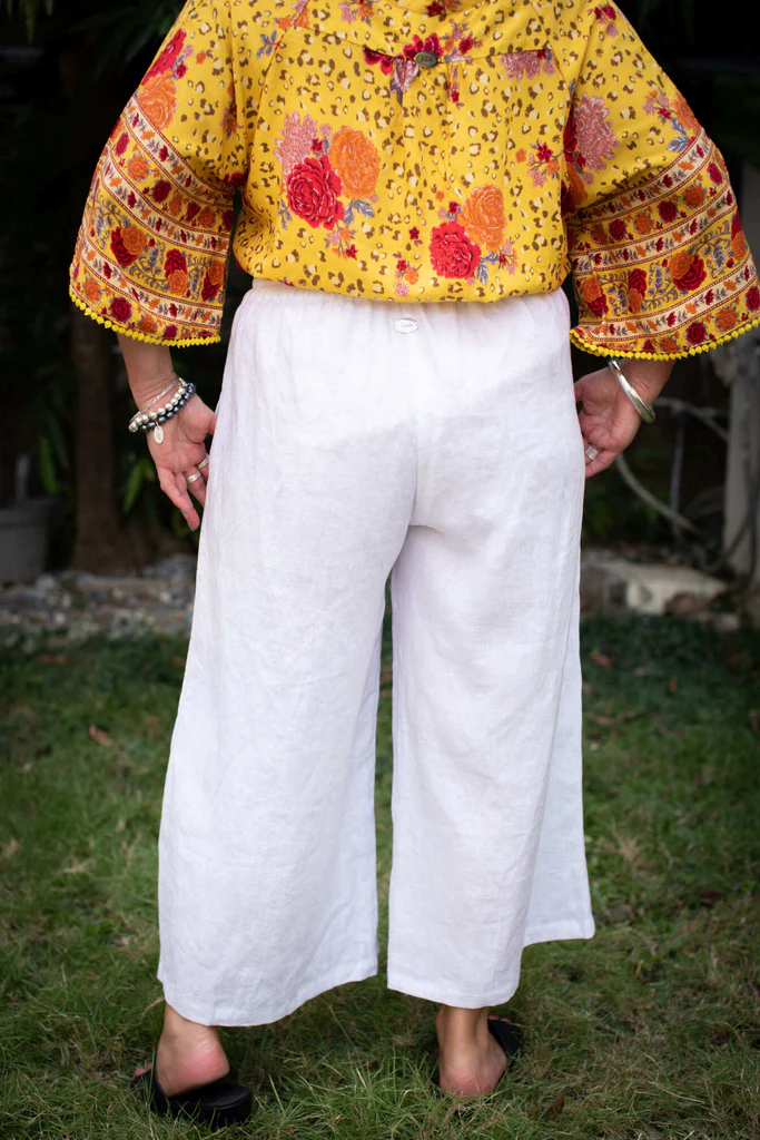 Wide Leg Linen Pants