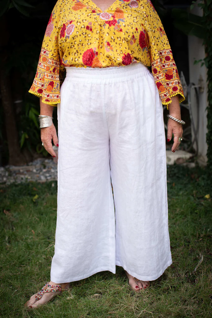Wide Leg Linen Pants