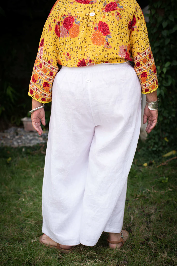Wide Leg Linen Pants