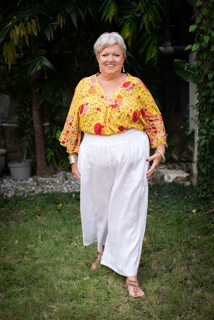 Wide Leg Linen Pants