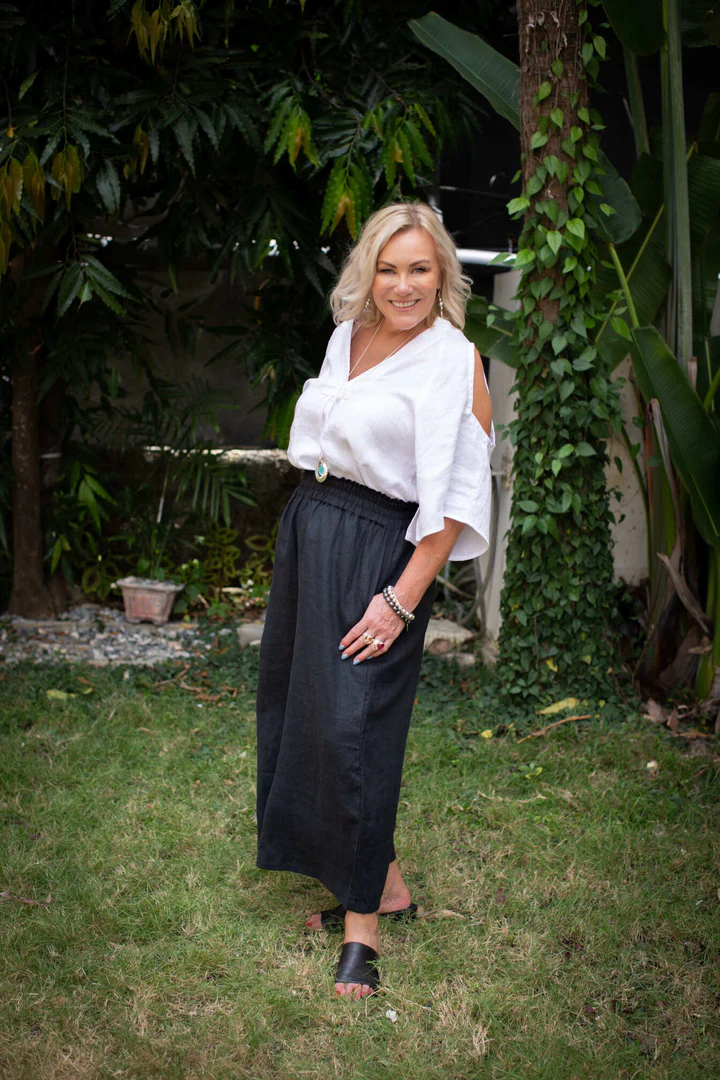Wide Leg Linen Pants