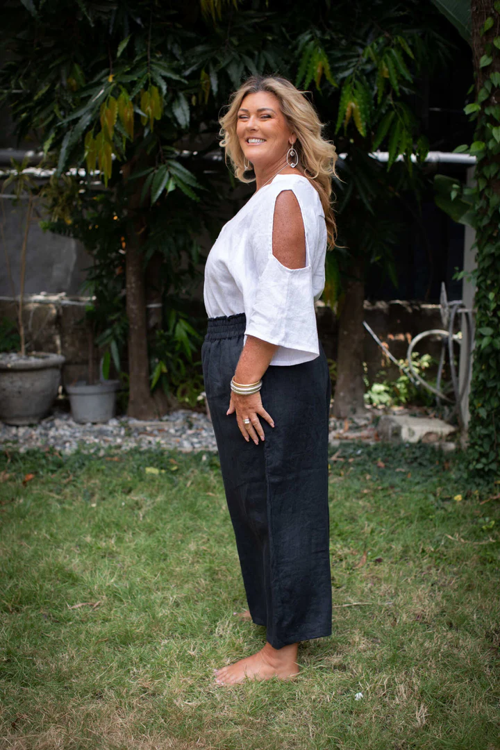 Wide Leg Linen Pants