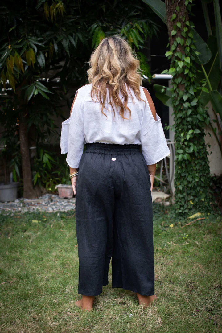 Wide Leg Linen Pants