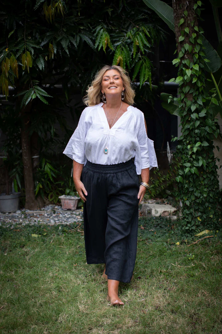 Wide Leg Linen Pants