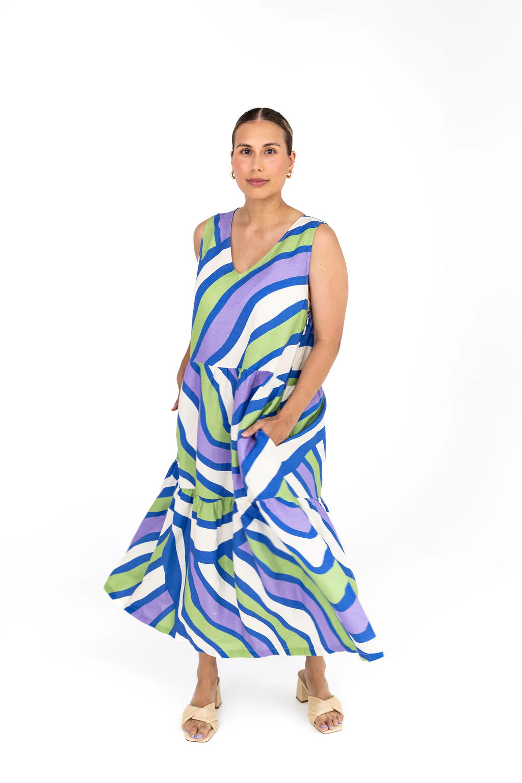Harper Maternity Dress - Purple