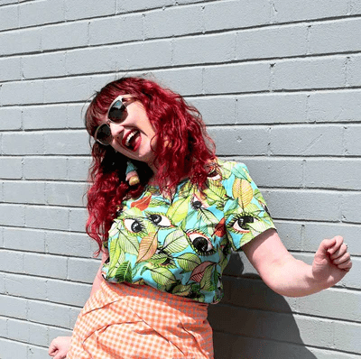 Leafy Eyes Top