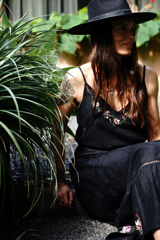 Midnight Rose Midi Skirt