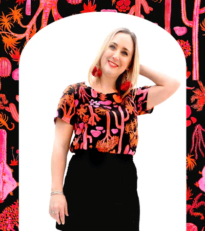Scarlet Palm Spring Top