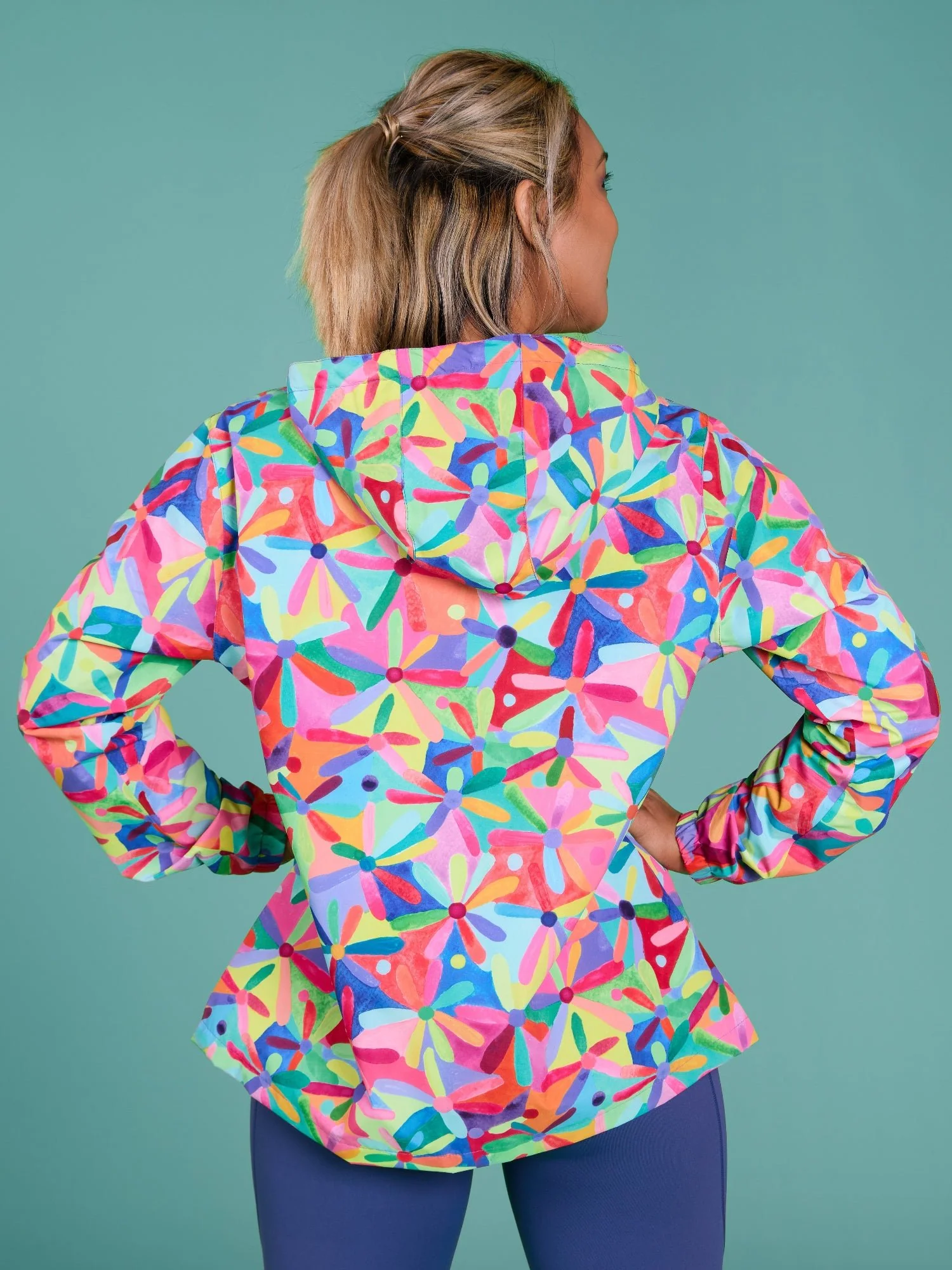 Rainbow Daisies Raincoat