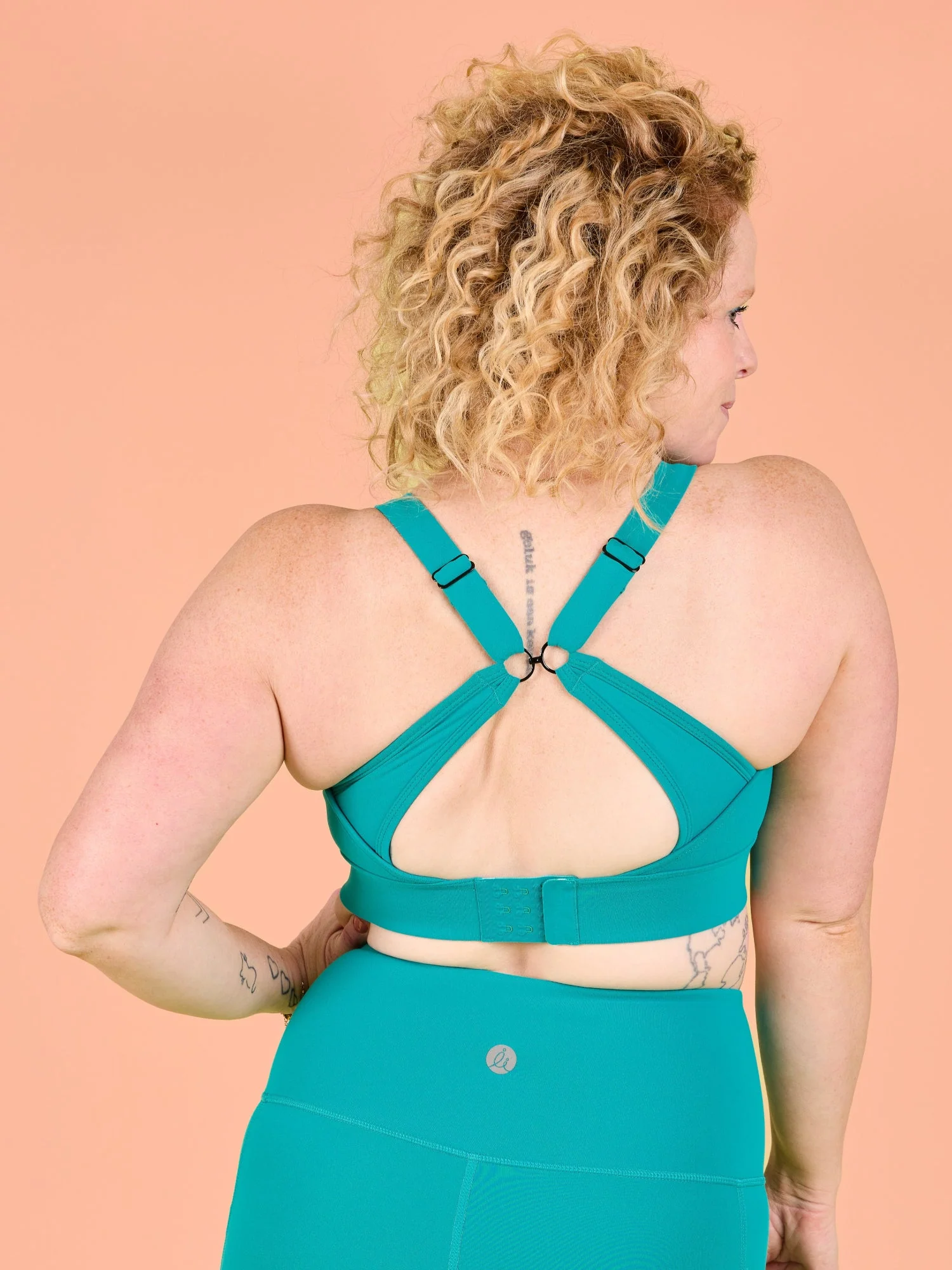 Teal FlexiZip Crop