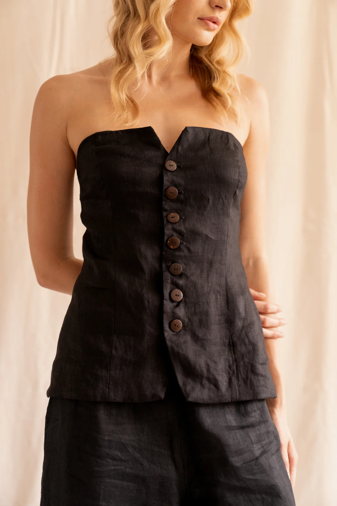Cartia Longline Strapless Top