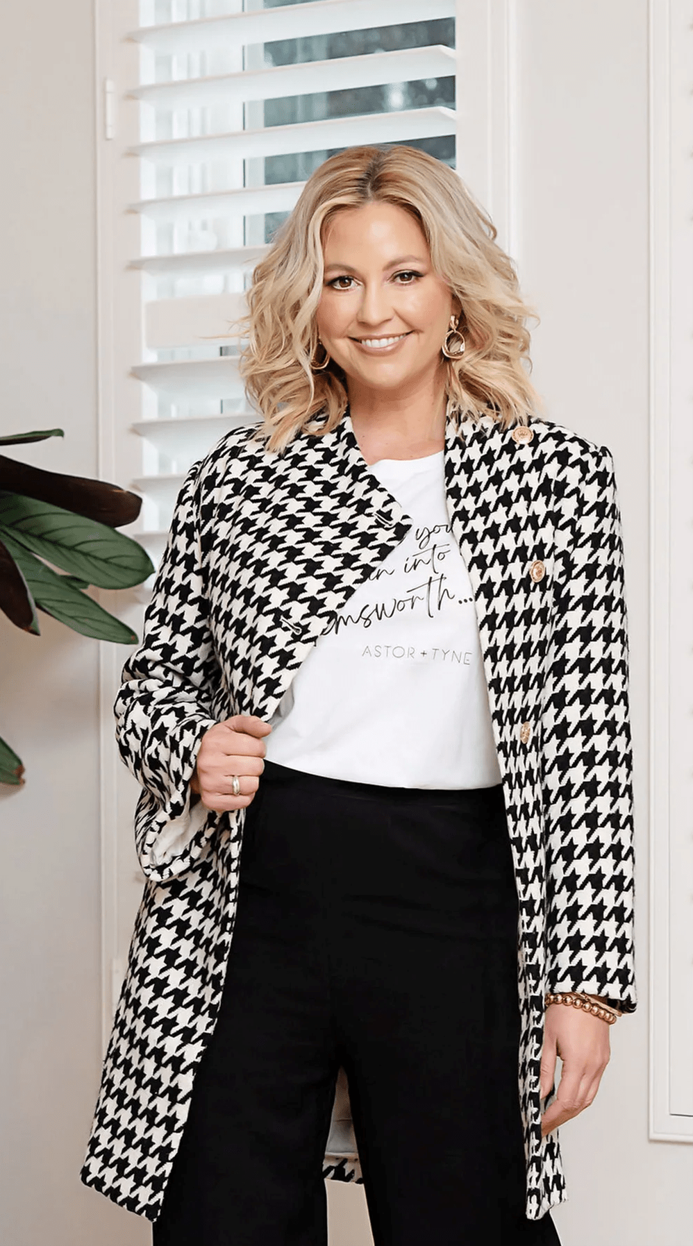 Accolade Herringbone Coat