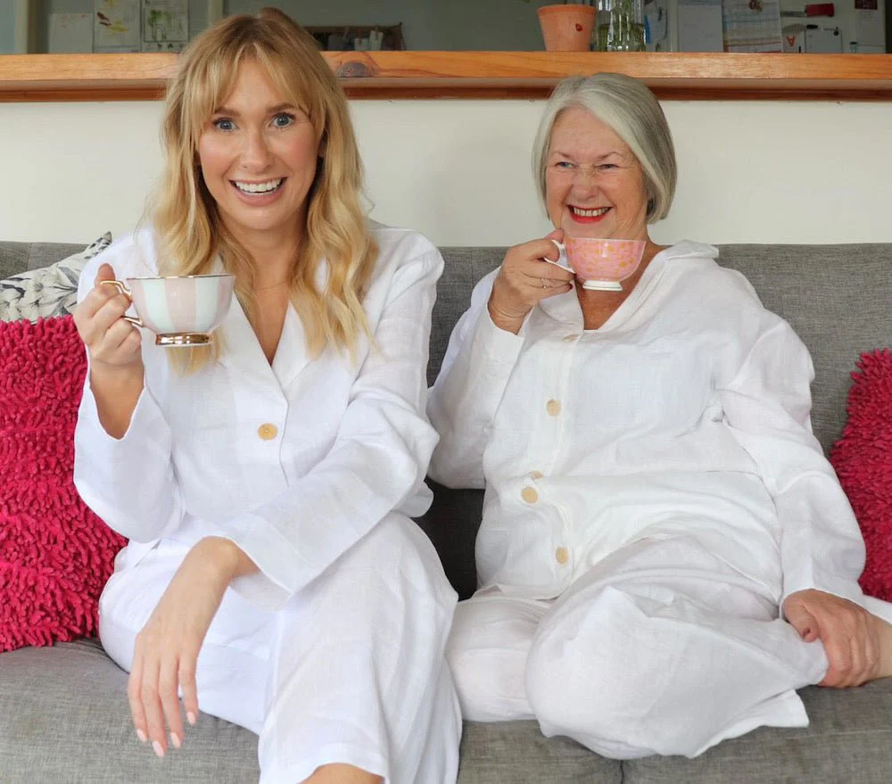 Classic White Linen Pyjama Set