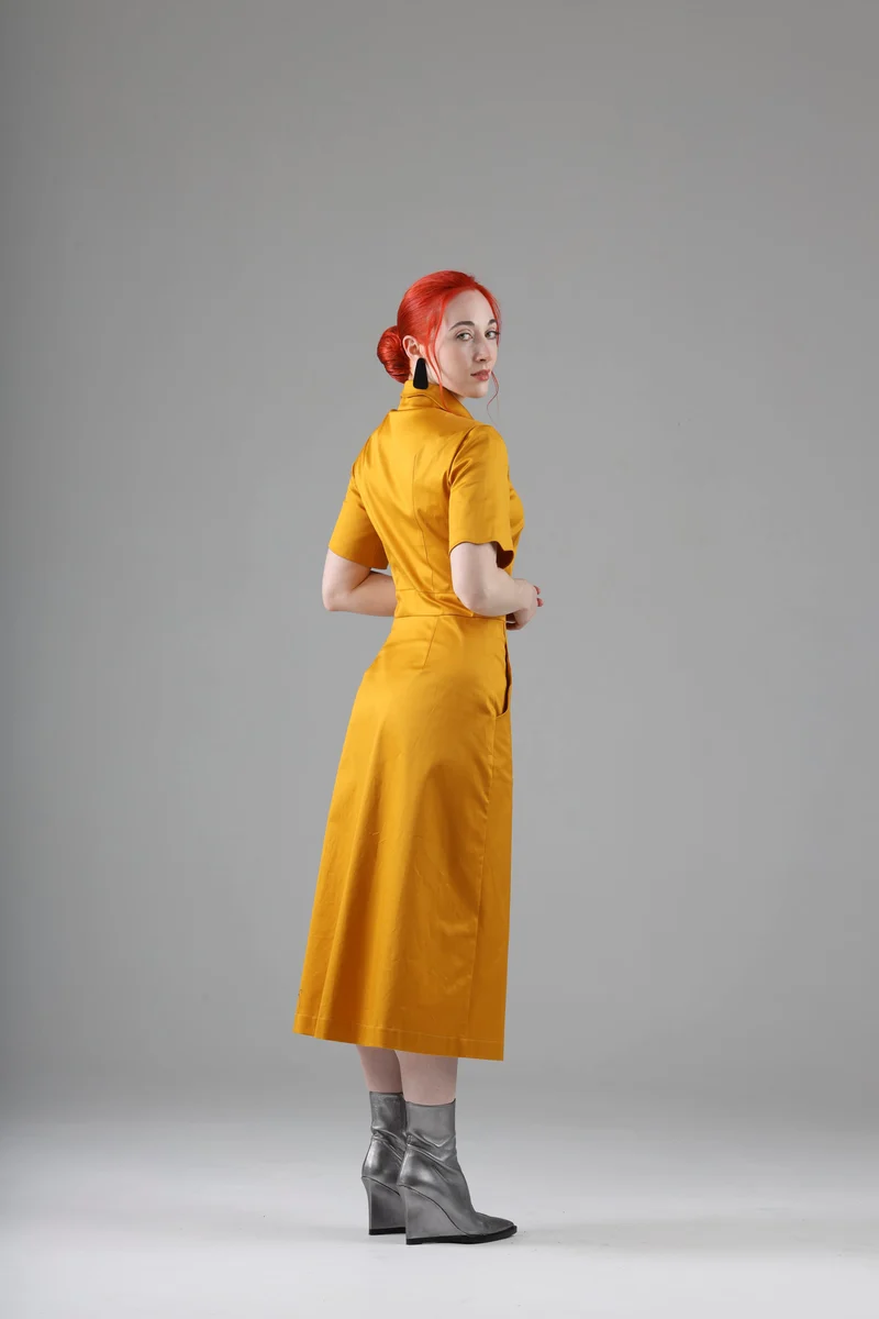 Arsene Dress with Short Sleeves