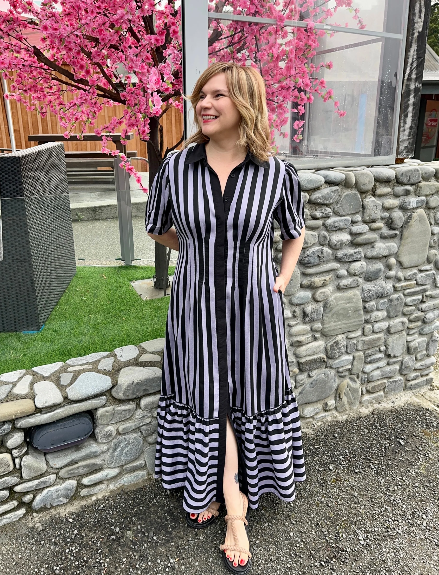 Take Me On Maxi Shirt Dress