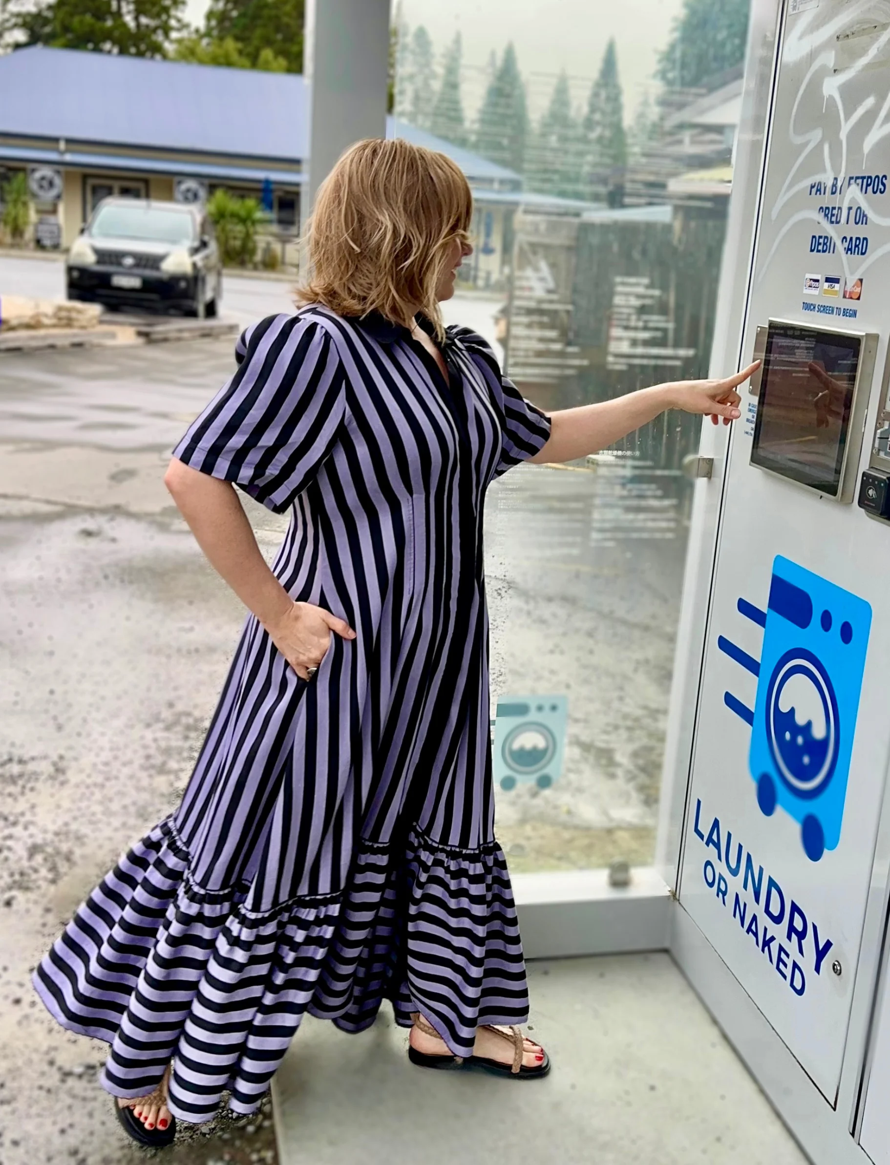 Take Me On Maxi Shirt Dress