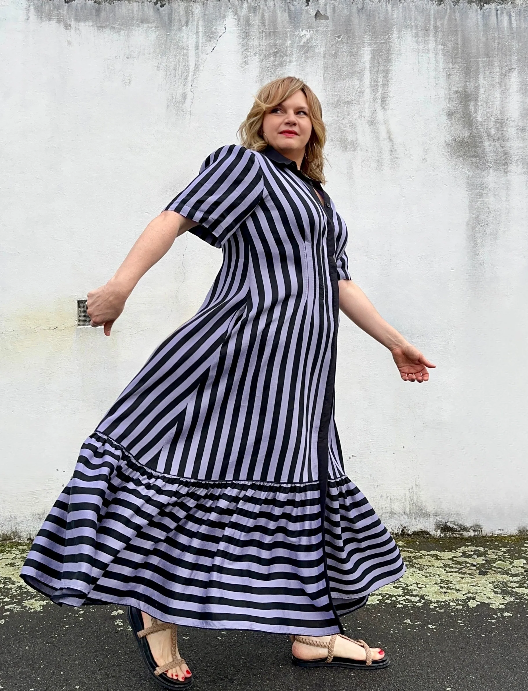 Take Me On Maxi Shirt Dress