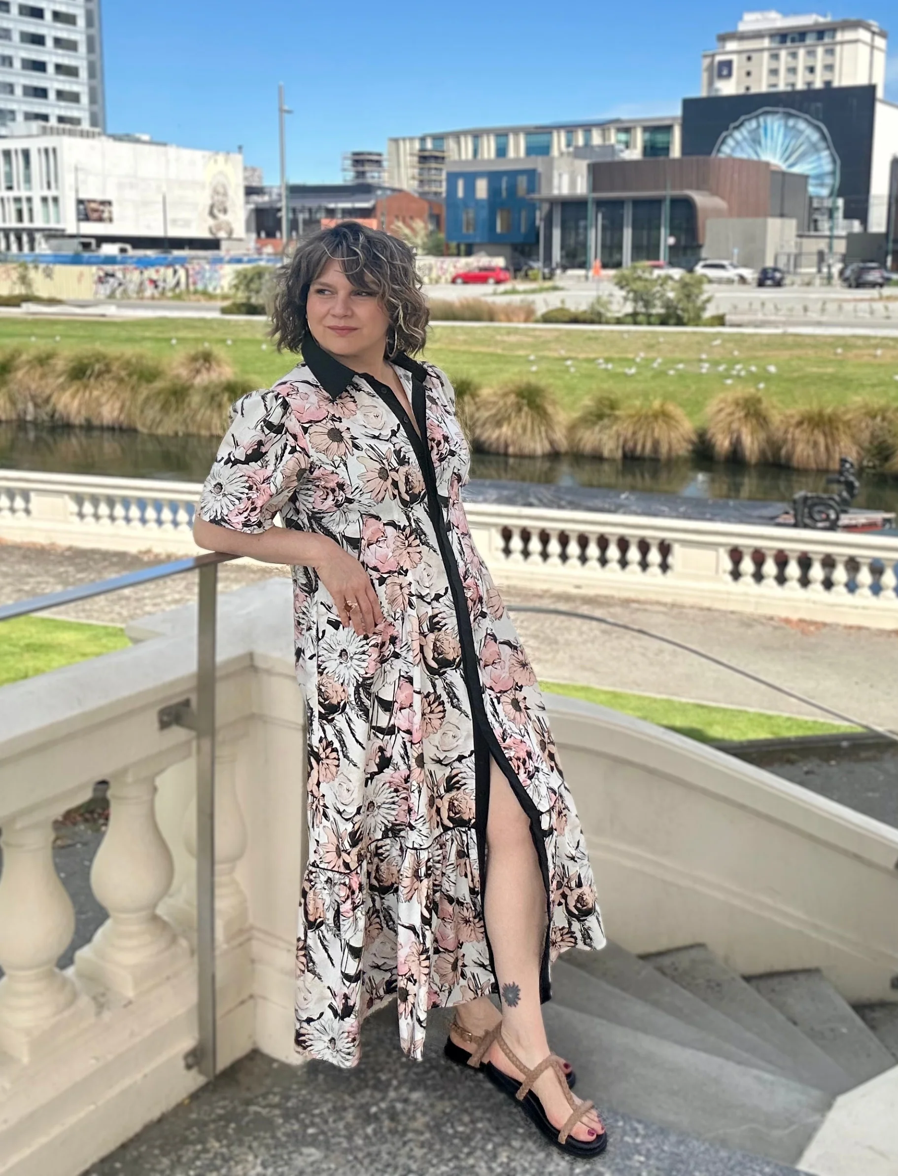 Take Me On Maxi Shirt Dress