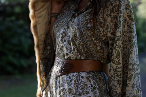 Golden Sage Kaftan