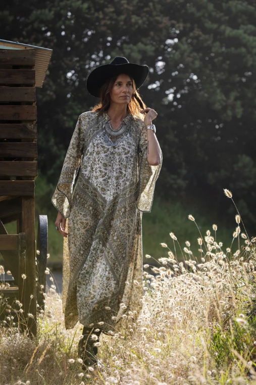 Golden Sage Kaftan