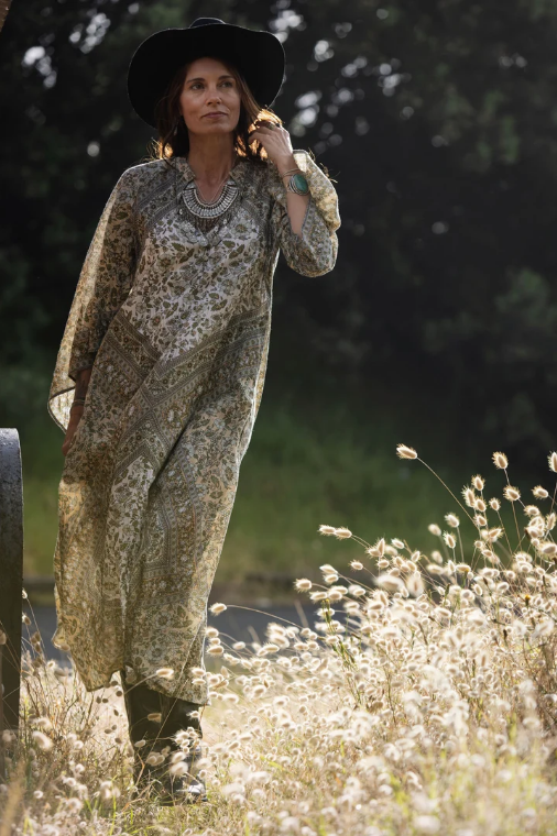 Golden Sage Kaftan