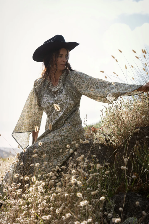 Golden Sage Kaftan